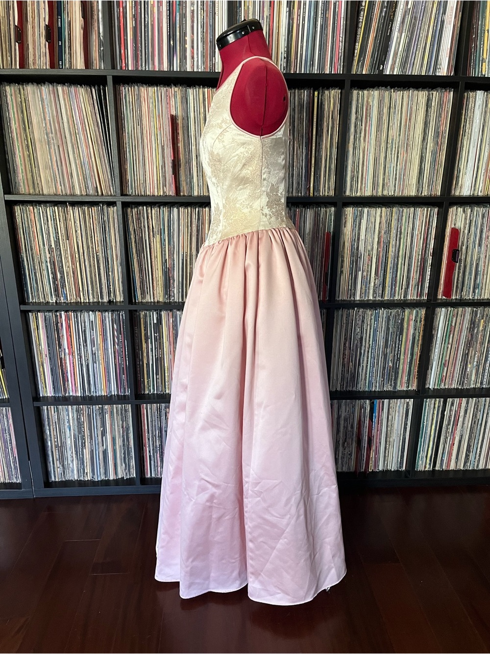 Jessica McClintock Gunne Sax Vintage Ballet Pink Princess XS gold 💖 - Picture 3 of 11